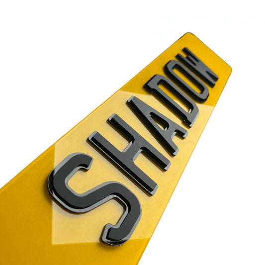 4D Shadow Number Plates