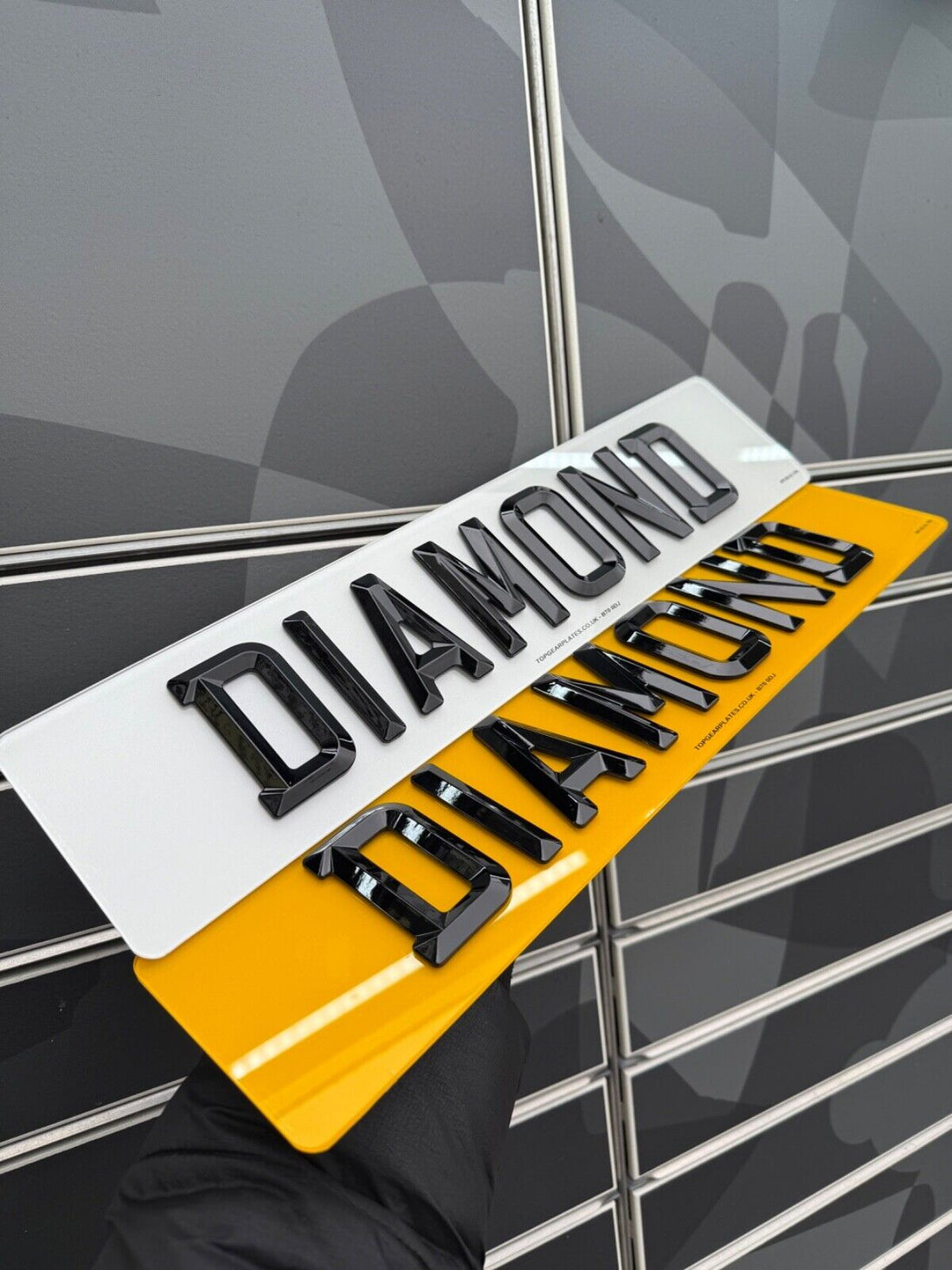 4D Diamond/Beveled/Retro - Road Legal Plates